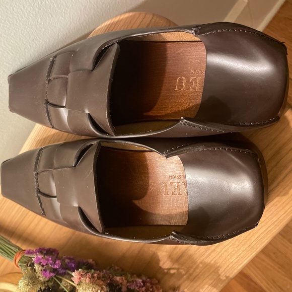 Hereu Leather Mules Size 38/ US 7-7.5 - Picture 2 of 5